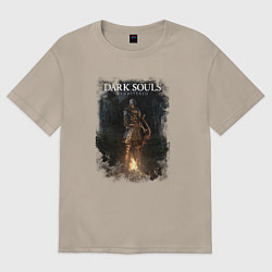Футболка оверсайз женская Dark Souls Remastered, цвет: миндальный