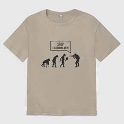 Футболка оверсайз женская CS GO спина Z, цвет: миндальный