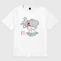 Футболка оверсайз женская BTS sleep, цвет: белый