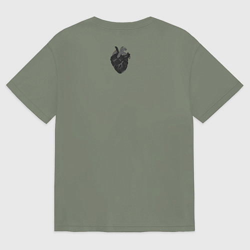 Женская футболка оверсайз Bring Me The Horizon 2D Сердце / Авокадо – фото 2