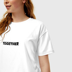 Футболка оверсайз женская Together, цвет: белый — фото 2