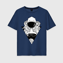 Женская футболка оверсайз Космонавт с зельем земли