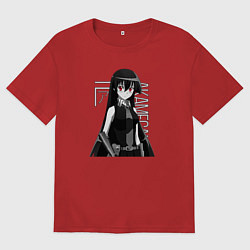 Футболка оверсайз женская Убийца Акамэ, цвет: красный