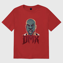 Футболка оверсайз женская DMX Evil, цвет: красный