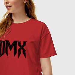 Футболка оверсайз женская DMX Logo Z, цвет: красный — фото 2