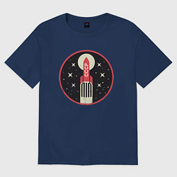 Футболка оверсайз женская USSR Space, цвет: тёмно-синий