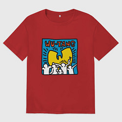 Футболка оверсайз женская Wu-Tang People, цвет: красный