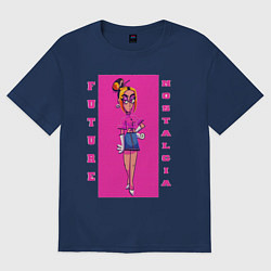 Футболка оверсайз женская Pretty Girl, цвет: тёмно-синий