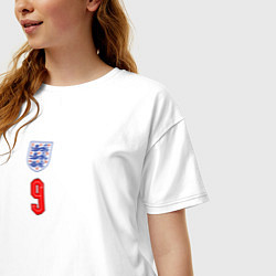 Футболка оверсайз женская Домашняя форма Гарри Кейна, цвет: белый — фото 2