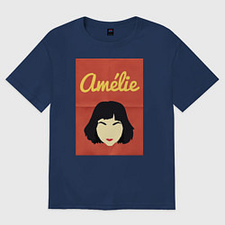 Футболка оверсайз женская Amelie, цвет: тёмно-синий