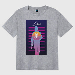 Футболка оверсайз женская Drive, цвет: меланж