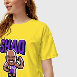 Футболка оверсайз женская Shaq, цвет: желтый — фото 2