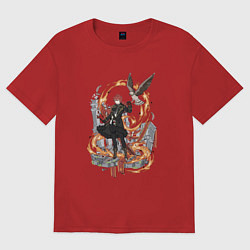 Женская футболка оверсайз Дилюк в деле