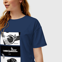 Футболка оверсайз женская Endure and survive, цвет: тёмно-синий — фото 2