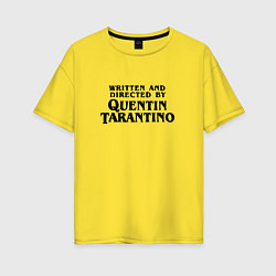 Футболка оверсайз женская Quentin Tarantino, цвет: желтый