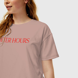Футболка оверсайз женская AFTER HOURS - THE WEEKND, цвет: пыльно-розовый — фото 2