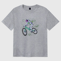Футболка оверсайз женская Астробайкер, цвет: меланж