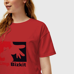 Футболка оверсайз женская Limp Bizkit, цвет: красный — фото 2