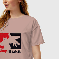 Футболка оверсайз женская Limp Bizkit, цвет: пыльно-розовый — фото 2