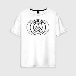 Футболка оверсайз женская PSG Core Wordmark Clear New 202223, цвет: белый