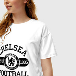 Футболка оверсайз женская Chelsea Football Club, цвет: белый — фото 2