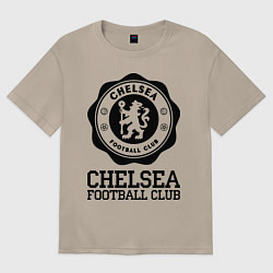 Футболка оверсайз женская Chelsea FC: Emblem, цвет: миндальный