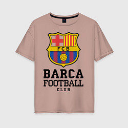 Женская футболка оверсайз Barcelona Football Club