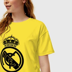 Футболка оверсайз женская Real Madrid, цвет: желтый — фото 2