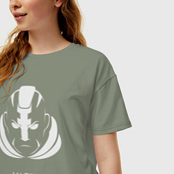 Футболка оверсайз женская Anti-Mage из Доты 2 Magina, цвет: авокадо — фото 2