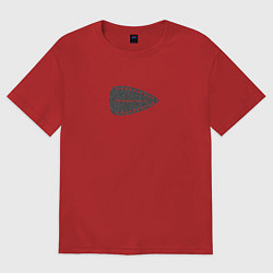 Футболка оверсайз женская Поглажено на 5, цвет: красный