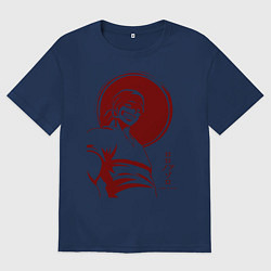 Футболка оверсайз женская Ророноа Зоро One Piece, цвет: тёмно-синий