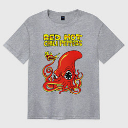 Футболка оверсайз женская RED HOT CHILI PEPPERS, цвет: меланж