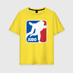 Футболка оверсайз женская Judo - Sport, цвет: желтый