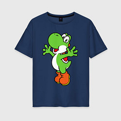 Футболка оверсайз женская Yoshi, цвет: тёмно-синий
