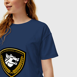 Футболка оверсайз женская Силы специальных операций, цвет: тёмно-синий — фото 2