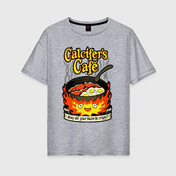 Женская футболка оверсайз Calcifer cook