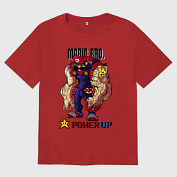 Футболка оверсайз женская Big Mario, цвет: красный