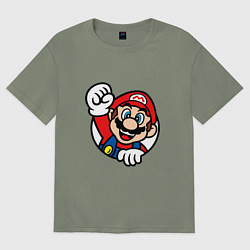 Футболка оверсайз женская MarioFace, цвет: авокадо