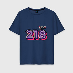 Женская футболка оверсайз Игрок - 218