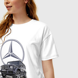 Футболка оверсайз женская Гелик - лучше всех!, цвет: белый — фото 2