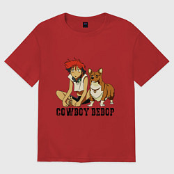 Футболка оверсайз женская Эйн & Эд, цвет: красный