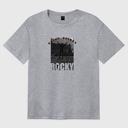Футболка оверсайз женская Rocky Balboa Рокки Бальбоа, цвет: меланж