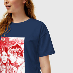 Футболка оверсайз женская Декс и Дебра, цвет: тёмно-синий — фото 2