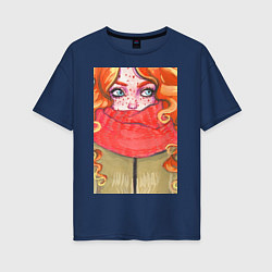Женская футболка оверсайз Осень во плоти