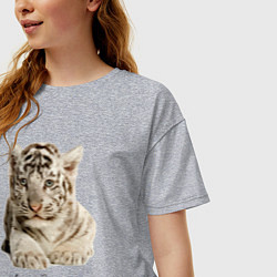 Футболка оверсайз женская Happy New Tiger Year!, цвет: меланж — фото 2