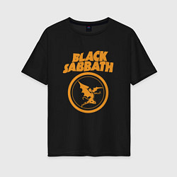 Футболка оверсайз женская Black Sabbath Vol 4 Рок группа, цвет: черный