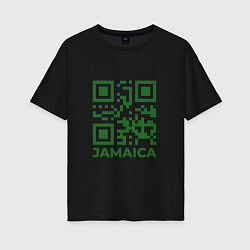Женская футболка оверсайз QR Jamaica
