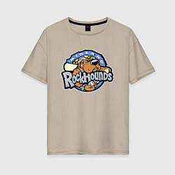 Женская футболка оверсайз Midland Rockhounds - baseball team