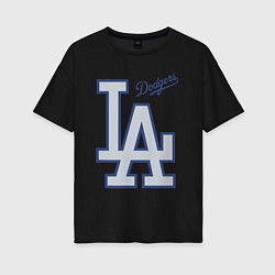 Женская футболка оверсайз Los Angeles Dodgers - baseball team