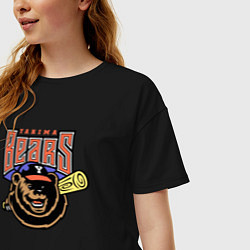 Футболка оверсайз женская Yakima Bears - baseball team, цвет: черный — фото 2